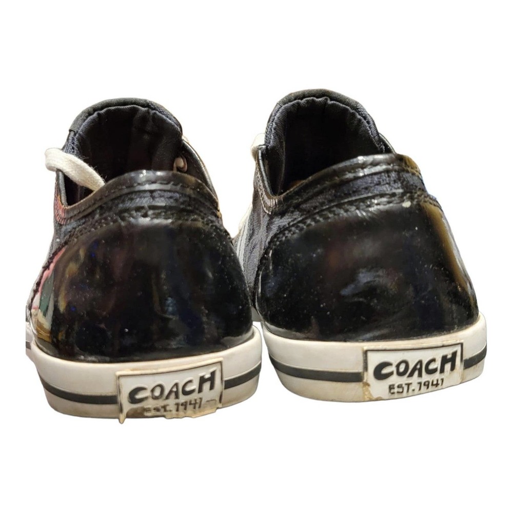 COACH designer black and gray sneakers size 7 - Picture 3 of 11